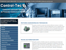 Tablet Screenshot of control-technics.com.ar